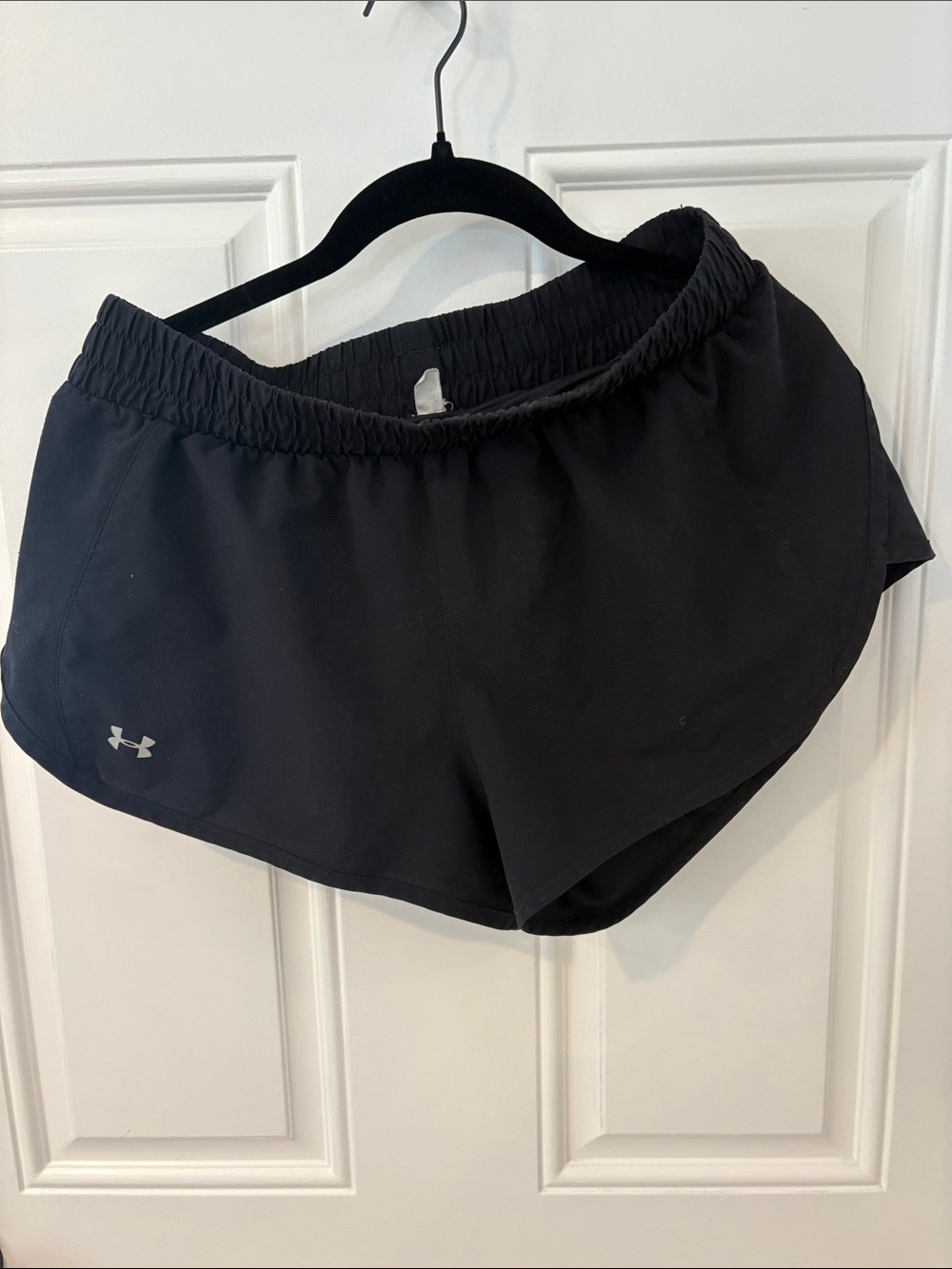 Under Armour Black Women’s Athletic Running Shorts. 3” inseam.